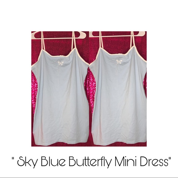 Sky Blue Butterfly Dress By PLT Size: XL - Picture 1 of 2